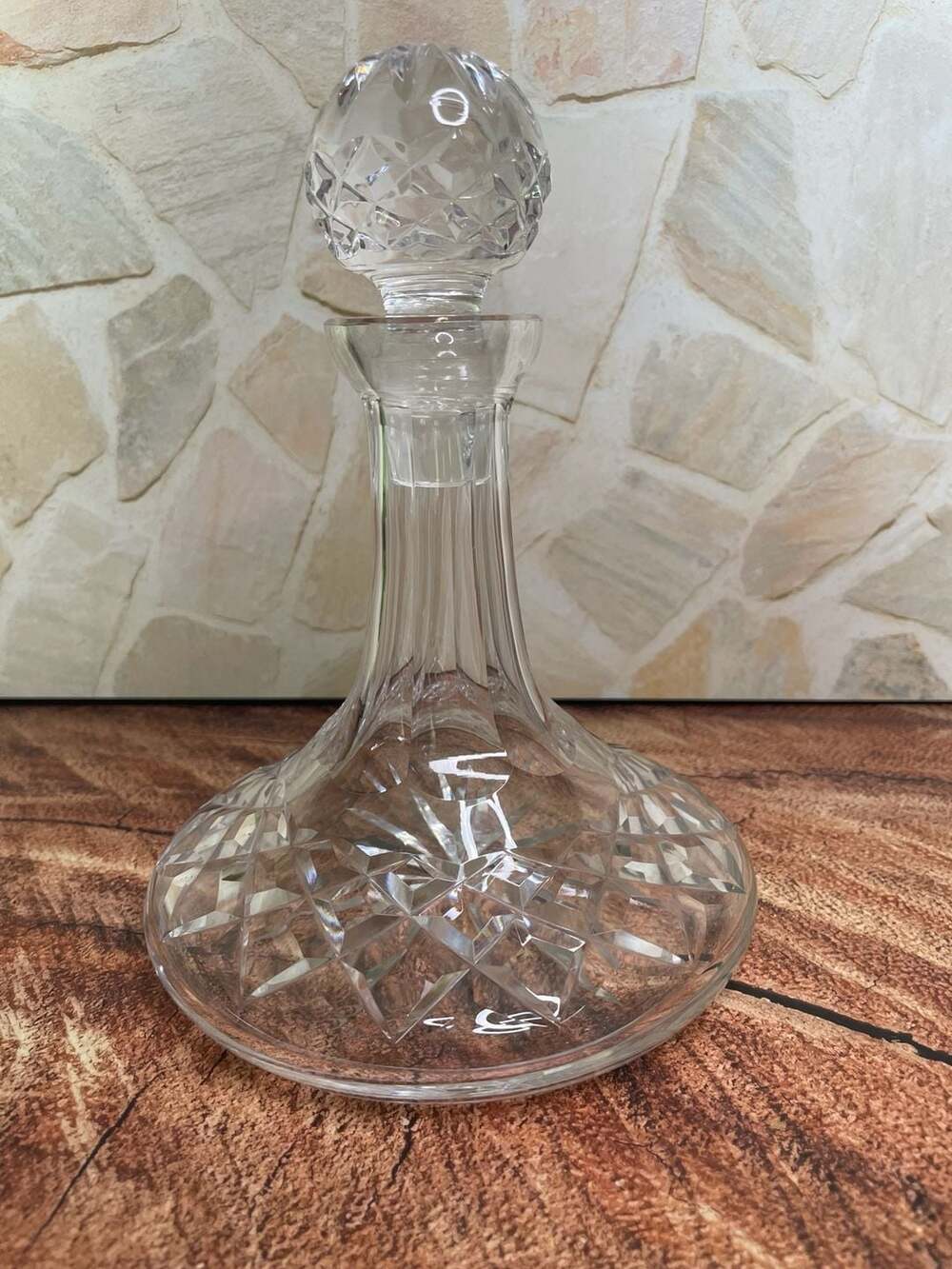 Waterford Crystal Ships Decanter ALANA Vintage Liquor Cordial Bottle
